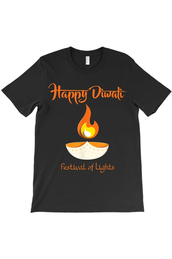 Happy Deepavali Diwali Festival of Lights for Indian Themed Holiday G33619 Unisex T-Shirt, Up to Size 5XL