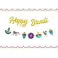 thumbnail image 1 of Happy Diwali Banner Glitter, Diwali Party Decorations, Indian Festival of Lights Themed Garland for Hindu Deepavali Party Supplies for Home House Yard, 1 of 6