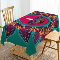 Happy Diwali Tablecloth Indian Festival of Lights Party Decoration Deepavali Decor Kitchen Dining Room Table Cloth