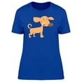thumbnail image 1 of Happy Dog Cartoon T-Shirt Women -Image by Shutterstock, Female Medium, 1 of 2
