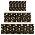 thumbnail image 1 of Happy Dog and Footprints Kitchen Rugs Sets Of 3,Kitchen Runner Rugs Non Skid Washable,Decorative Kitchen Floor Mats for Kitchen,Sink,Laundry,17"x30"+ 17"x47" + 17"x59", 1 of 6