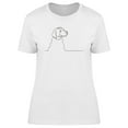 thumbnail image 1 of Happy Dog Portrait Design T-Shirt Women -Image by Shutterstock, Female Small, 1 of 2