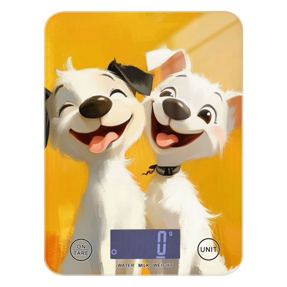 Happy Dogs Food Scale Digital Kitchen Scale Waterproof Grams Ounces lbs for Weight Loss