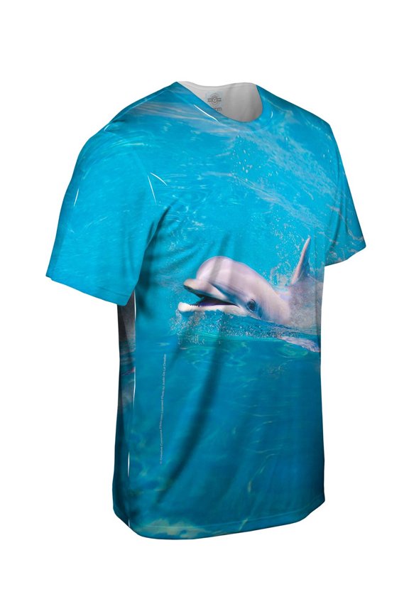 Happy Dolphin Mens T-Shirt All Over Print