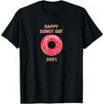 thumbnail image 1 of Happy Donut Day 2025 National Donut Red Costume Wearing Kid T-Shirt100%cotton, 1 of 5