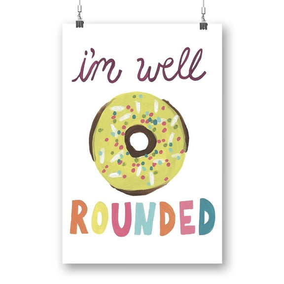 Happy Donuts Ii Poster - June Erica Vess Designs,