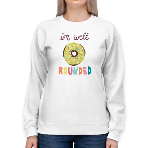 Happy Donuts Ii Sweatshirt Women -June Erica Vess Designs, Female 3X-Large