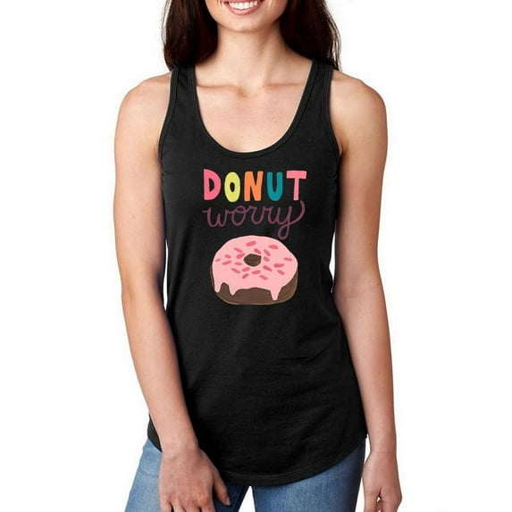 Happy Donuts Iv Racerback Tank Women -June Erica Vess Designs, Female x-Large