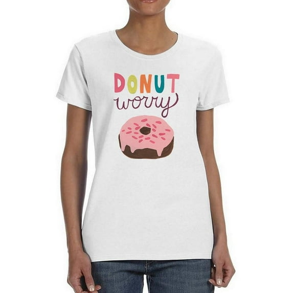 Happy Donuts Iv T-Shirt Women -June Erica Vess Designs, Female Medium