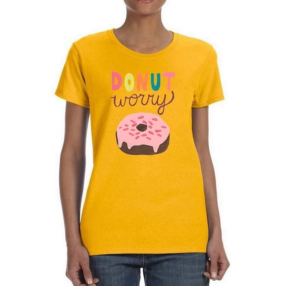 Happy Donuts Iv T-Shirt Women -June Erica Vess Designs, Female XX-Large