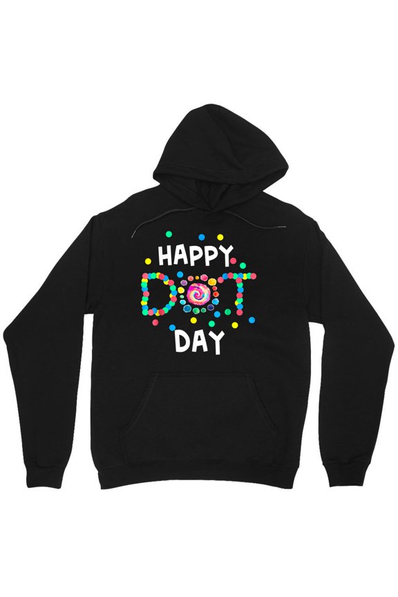 Happy Dot Day International Dot Day Colorful Dot Retro Graphic Funny M6828 Unisex Hoodie, Up to Size 5XL