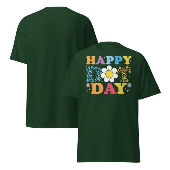 Happy Dot Day T-Shirt, International Dot Day Tee (Forest Green, XL)