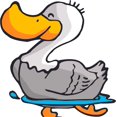 thumbnail image 1 of Happy Duck Ducks Swimming Wall Decals for Bedroom or Bathroom Bath Time Baths Animal Animals Children's Vinyls Design Kids Kid Vinyl Art Decor Decal Walls Sticker Rooms Size (20x20 inch), 1 of 1