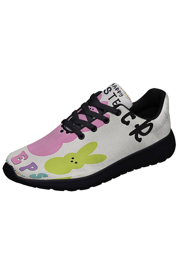 Happy EaStr Bunny Peeps Shoes Sneakers Black Size 8.5