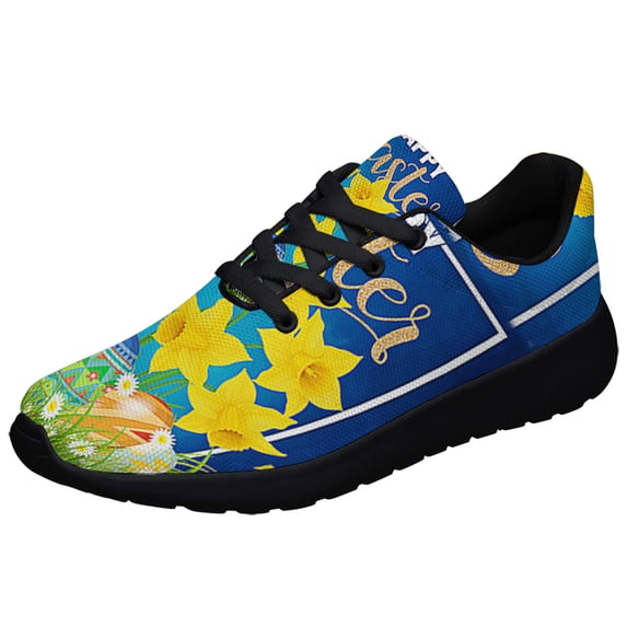 Happy EaStr Daffodil Shoes Sneakers for Women Men Black Size 5