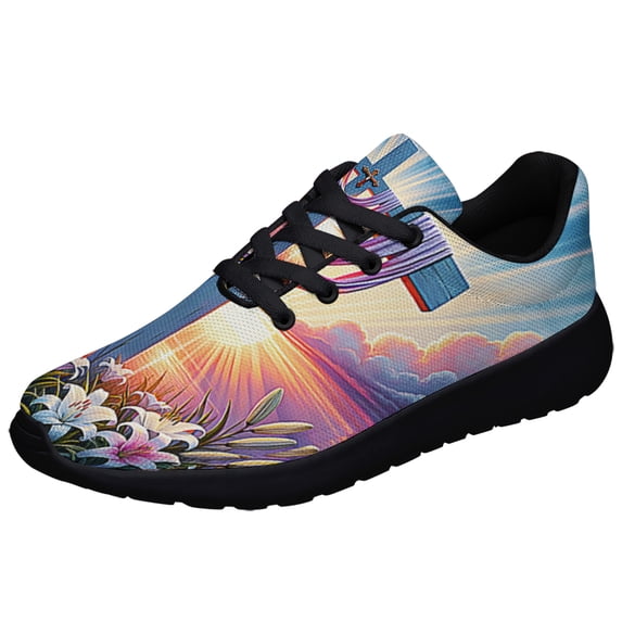 Happy EaStr He Is Risen Shoes Sneakers Black Size 3.5
