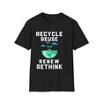 thumbnail image 1 of Happy Earth Day Environmental Symbol Reuse Renew Rethink Environment Mens Tshirts, 1 of 4