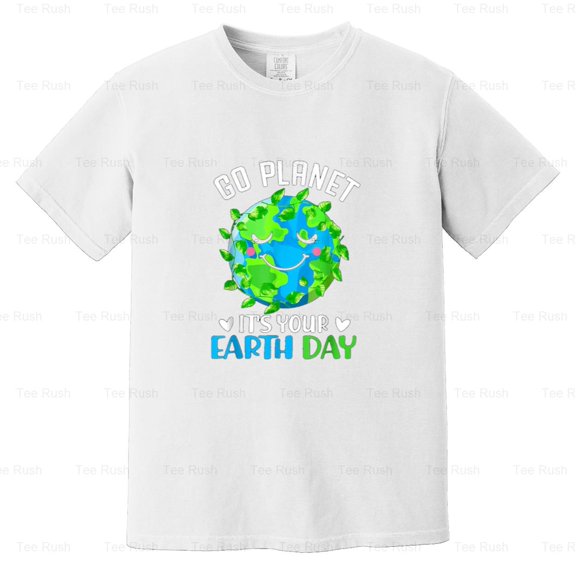 Happy Earth Day Everyday Funny Cute Earth Day 2024 Environment Planet, Comfort Color T-Shirt Unisex, up to 4XL
