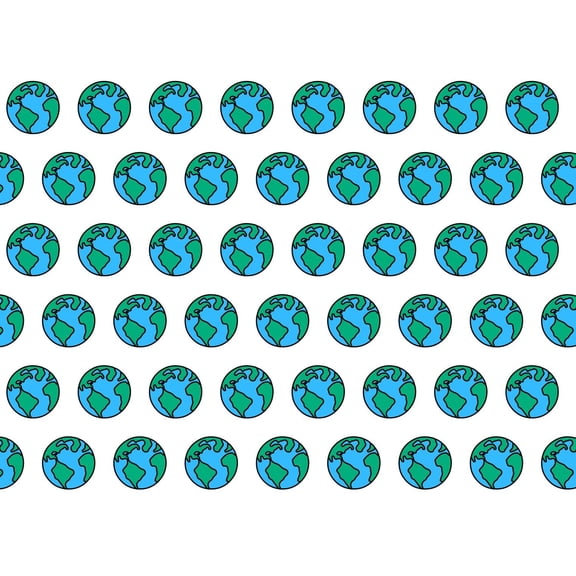 Happy Earth Day Globe Pattern Edible Image Cake Topper for Half Sheet Cake, by Tnct. (1 Count)