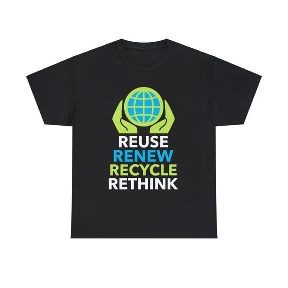 Happy Earth Day Recycling Symbol Reuse Renew Rethink Recycle Big and Tall Shirts for Men Plus Size