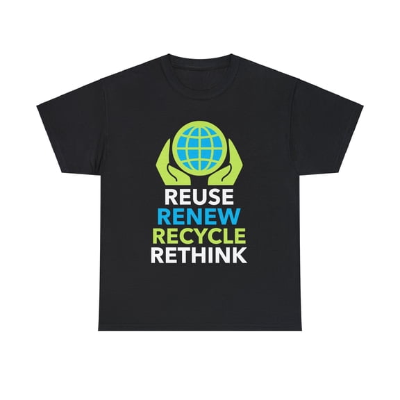 Happy Earth Day Recycling Symbol Reuse Renew Rethink Recycle Big and Tall Shirts for Men Plus Size