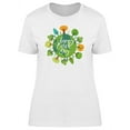 thumbnail image 1 of Happy Earth Day Round Planet T-Shirt Women -Image by Shutterstock, Female Medium, 1 of 2