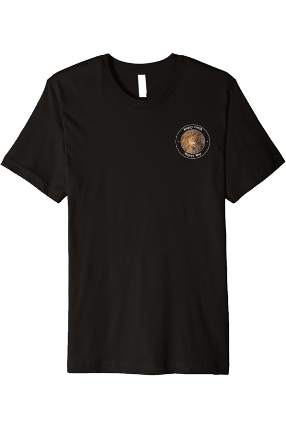 Happy Earth Happy Day Smiling Lion Premium Unisex T-Shirt S-5Xl - Best Birthday Gifts
