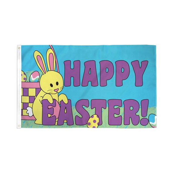 Happy Easter Flag 3x5ft Poly
