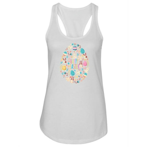 Happy Easter Animals Racerback Tank Women -SPIdeals Designs, Female x-Small
