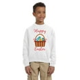 thumbnail image 1 of Happy Easter Basket Easter Sweatshirt for Kids Sweater - Youth S M L XL - Christian Holiday Easter Tee for Boys for Girls, 1 of 2