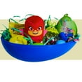 thumbnail image 1 of Happy Easter Basket Pre-Filled Surprise Jumbo Egg w/ PJ Mask Owlette Amaya Plushie Balloon Eggs Peeps Candies & Reusable Plastic Egg-Shaped Container Spring Party Favors (Contents  May Vary), 1 of 7