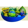thumbnail image 1 of Happy Easter Basket Pre-Filled Surprise Jumbo Egg w/ TMNT Leonardo Plush Toy Kids Boys Balloon Eggs Peeps Candies & Reusable Plastic Egg-Shaped Container Spring Party Favors (Contents Vary), 1 of 7