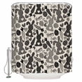 thumbnail image 1 of Happy Easter Bathroom Shower Curtains with 12 Hooks Waterproof Shower Curtain for Stalls and Bathtubs Vintage Rabbits Carrots Eggs Love Beige Decorative Bathroom Privacy Curtain 36x78 Inches, 1 of 9