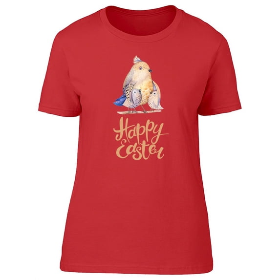 Happy Easter Bird Eggs T-Shirt Women -Image by Shutterstock, Female Large