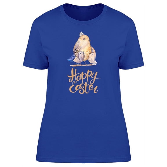 Happy Easter Bird Eggs T-Shirt Women -Image by Shutterstock, Female x-Large