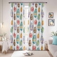 thumbnail image 1 of Happy Easter Blackout Curtains for Bedroom/Living Room, Pinch Pleated Black Out Curtains, Spring Funny Colorful Eggs Star Flowers Room Darkening Window Drapes with Hooks 2 Panels, 59"x70", 1 of 8