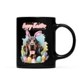 thumbnail image 1 of Happy Easter Bloodhound with Bunny Ear Headband and Flowers Mug Dog Lover Coffee Tea Cup - 13001, 1 of 4