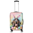 thumbnail image 1 of Happy Easter Bloodhound with Bunny Ear Headband and Flowers Travel Luggage Cover Dog Lover Suitcase Dust Protective Decor - 13001, 1 of 5