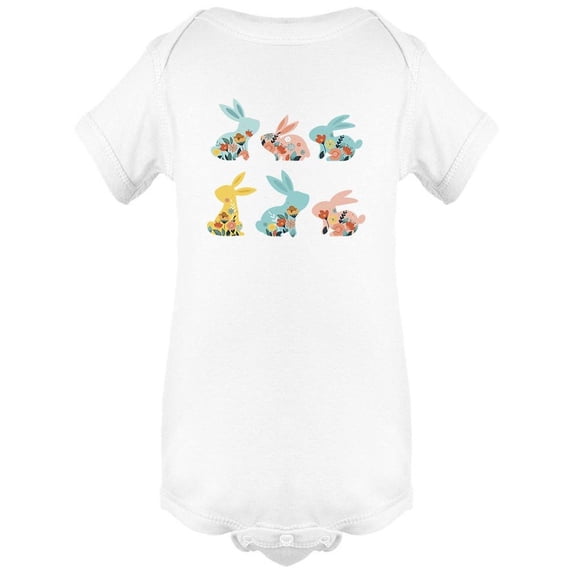 Happy Easter Bunnies Bodysuit Infant -Image by Shutterstock, 6 Months