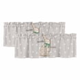thumbnail image 1 of Happy Easter Bunny Curtain Valances for Windows, Kitchen Valance Window Treatments Panel 2 Pack, Abstract Art Polka Dot Rabbit Rod Pocket Short Curtains for Bathroom Bedroom 42 x 18 Inch, 1 of 8