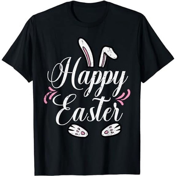 Happy Easter Bunny Ears Rabbit Spring Men Women Kids Teens T-Shirt
