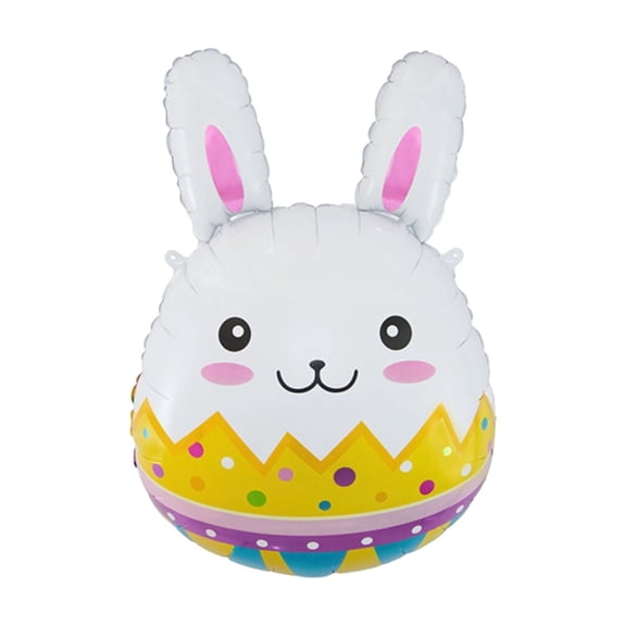 Happy Easter Bunny & Egg Inflatable Balloon Decoration, Easter Party Decor Prop, Festive Inflatable Balloon For 14+ Teens & S