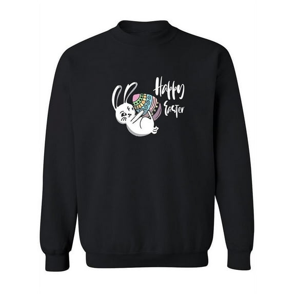 Happy Easter Bunny Egg Sweatshirt Women -SPIdeals Designs, Female 3X-Large
