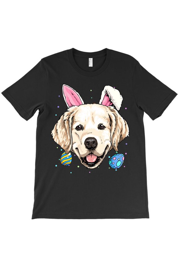Happy Easter Bunny Golden Retriever Puppy Animal Dog Lover, G14156 Unisex T-Shirt, Up to Size 5XL