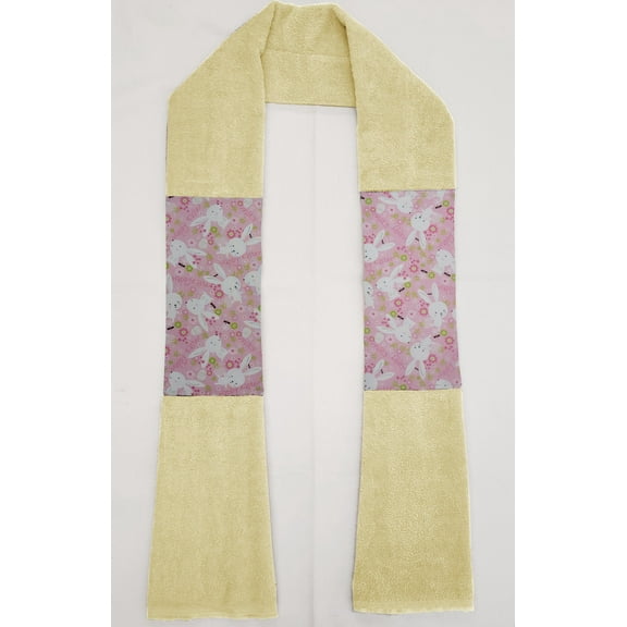 Happy Easter Bunny Kitchen Towel Boa / Scarf by Penny's Needful Things (Towel Color: Yellow)