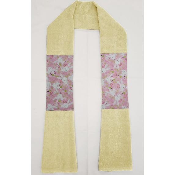 Happy Easter Bunny Kitchen Towel Boa / Scarf by Penny's Needful Things (Towel Color: Yellow)