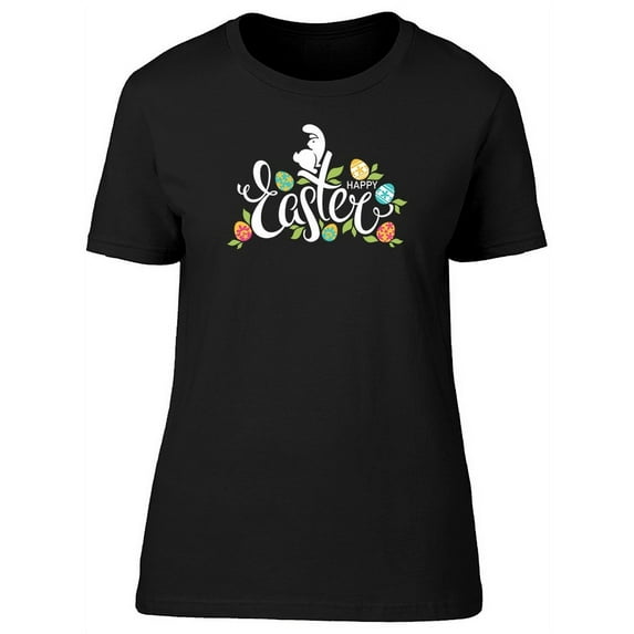 Happy Easter Bunny On Top T-Shirt Women -Image by Shutterstock, Female x-Large