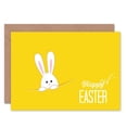 thumbnail image 1 of Happy Easter Bunny Pocket Greetings Card Plus Envelope Blank inside, 1 of 3
