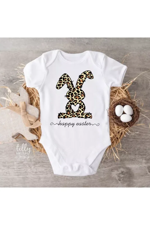 Happy Easter, Bunny Rabbit, 1St Easter Baby Bodysuit, Easter Gift Cute Baby Onesie, BABY BODYSUIT LAT 4424