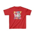 thumbnail image 1 of Happy Easter Bunny Rabbit Eggs Holiday Kids Heavy Cotton Tee Shirt, 1 of 2